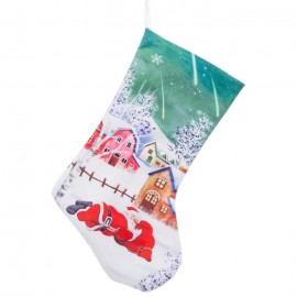 Calcetín Papa Noel Poliester 36 Cm