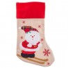 Calcetín Papa Noel Poliester 45 Cm