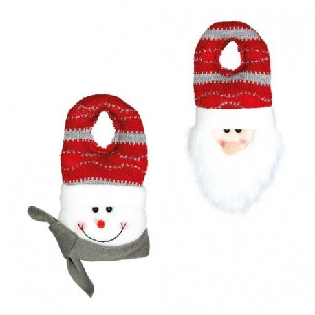 Pomo Puerta Noel Hombre Nieve Surt. 23 Cms