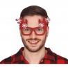 Gafas Rojas Con Cuernos De Reno