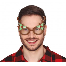 Gafas Cuernos De Reno Con Muerdago Gafas Cuernos De Reno Con Muerdago