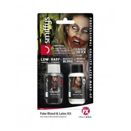 Kit de Sangre Falsa y Látex de Maquillaje FX Kit de Sangre Falsa y Látex de Maquillaje FX