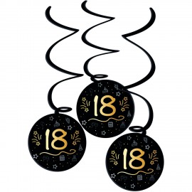 3 Colgantes 18 años Elegant