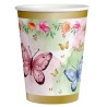 8 Vasos Mariposas