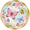 8 Platos Mariposas 23 cm