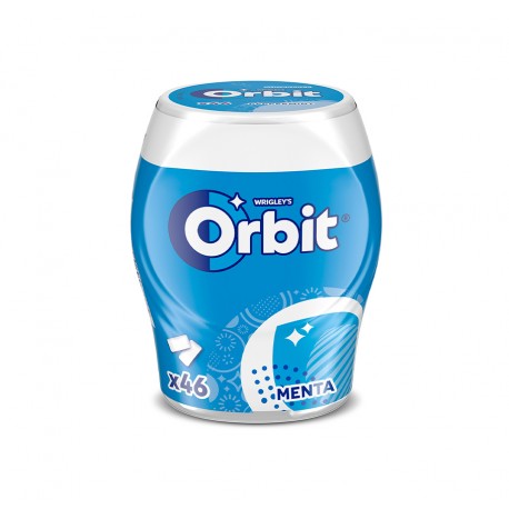 6 Chicles Orbit White Menta Suave Bote Sin Azúcar
