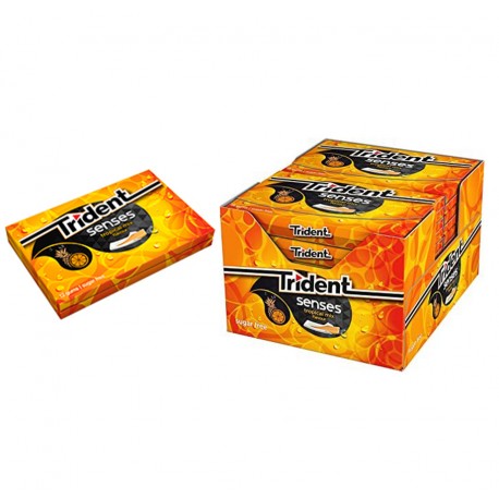 Chicles Trident Senses Tropical 12 paquetes