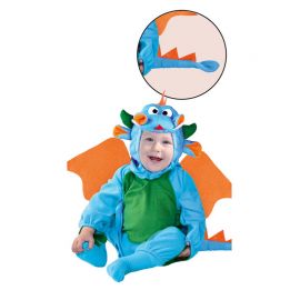 Disfraz de Dragóncito de Bebé Azul y Verde