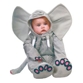 Disfraz de Elefante Bebé Gris