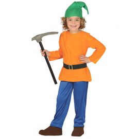 Disfraz de Enanito del Bosque para Niño Naranja