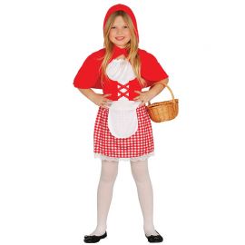 Disfraz de Little Red Girl Niña Cuadritos