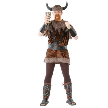 Disfraz de Vikingo Hombre Vestido Terciopelo