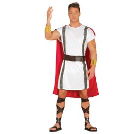 Disfraz de Romano para Hombre con Capa Roja