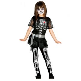 Disfraz de Esqueleto para Niña con Brillos