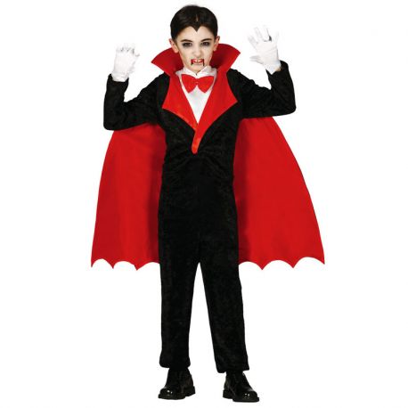 Disfraz de Vampiro para Niño con Capa Roja