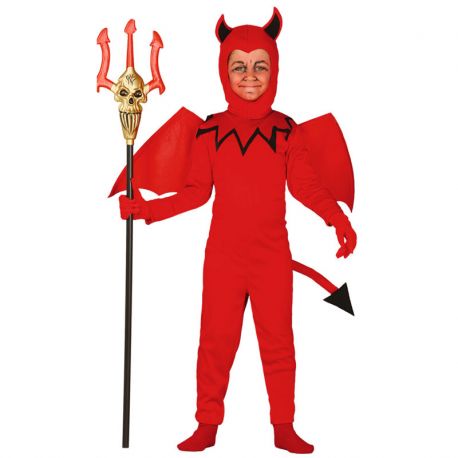 Disfraz de Diablillo para Niño Mono Rojo Infantil