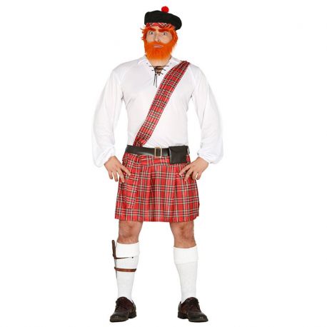 Disfraz de Escocés para Hombre con Banda