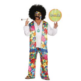 Disfraz de Hippie para Hombre Psicodélico Disfraz de Hippie para Hombre Psicodélico
