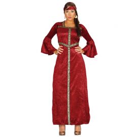 Disfraz de Princesa Renacentista para Mujer Burdeos