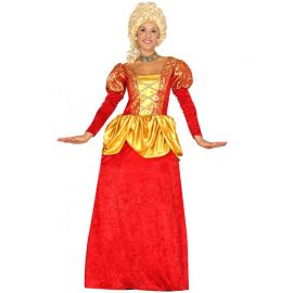 Disfraz de Condesa Rojo para Mujer con Enagua Disfraz de Condesa Rojo para Mujer con Enagua