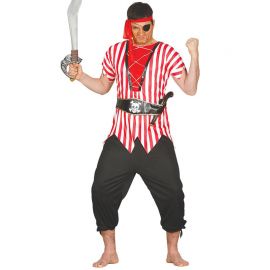 Disfraz de Pirata de Ultramar para Hombre con cinta