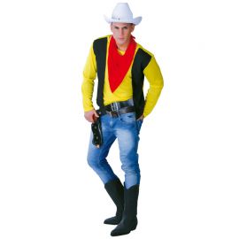 Disfraz de Pistolero para Hombre con Gorro Blanco Disfraz de Pistolero para Hombre con Gorro Blanco