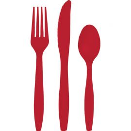 18 Cubiertos de Plástico 18 Cubiertos de Plástico
