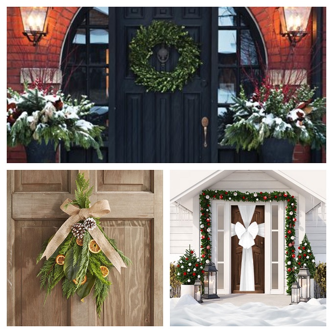Decoracion De Fitas Para La Fita De Caña De Ratán: Corona De Navidad Artificial Ftiva Para La Puerta De La Ventana Garland Decoración Para El Hogar De 13,39 € | DHgate