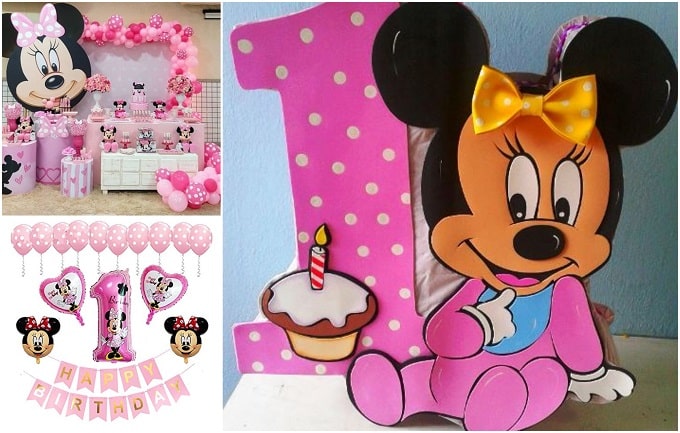 Mancha Escepticismo rociar Ideas para Cumpleaños de 1 Año de Minnie Bebé - Como Decorar y Hacer tu  Fiesta