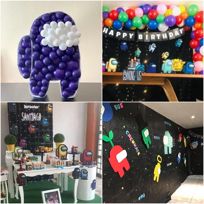 Ideas Cumpleaños Among Us - Como Decorar y Hacer una Fiesta