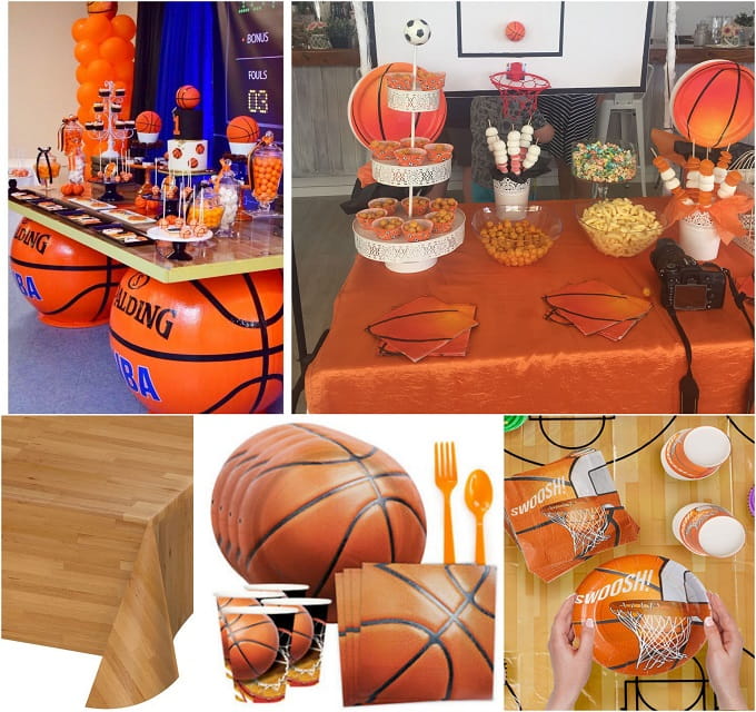 15 Palloncini Basket In Alluminio 18 Pollici - Decorazioni Feste Sportive A Tema Basket, Colore Arancione, Riutilizzabili