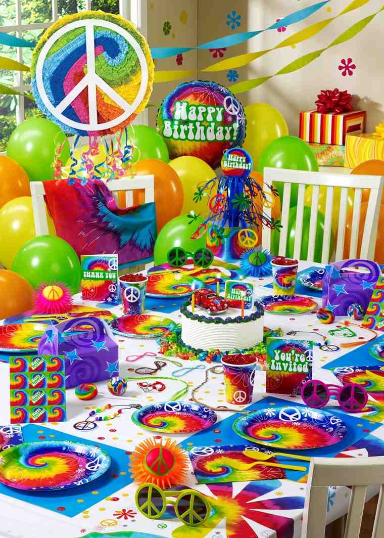 Vergonzoso Revolucionario deshonesto Ideas Decoración Fiesta Hippie - Como Celebrar Tu Cumpleaños