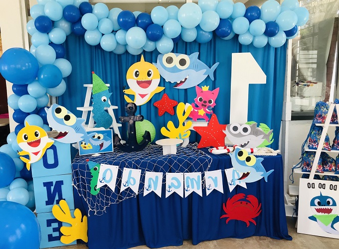 Ideas Cumpleaños Baby Shark - Como organizar y decorar una fiesta de Baby  Shark