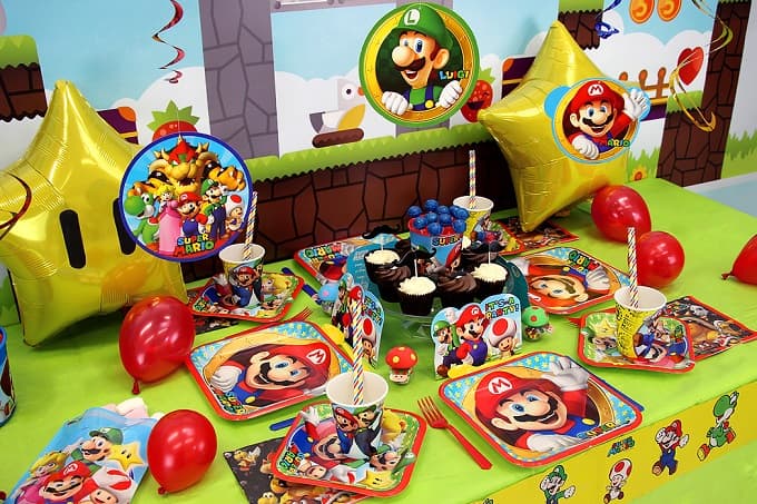 Decoracion De Cumpleanos Super Mario - Temu
