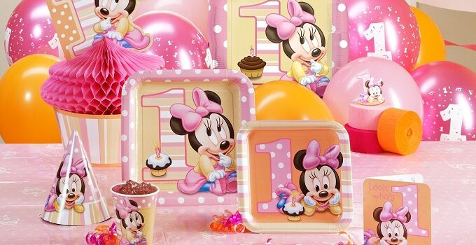 Decoración fiesta de cumpleaños de Minnie Mouse