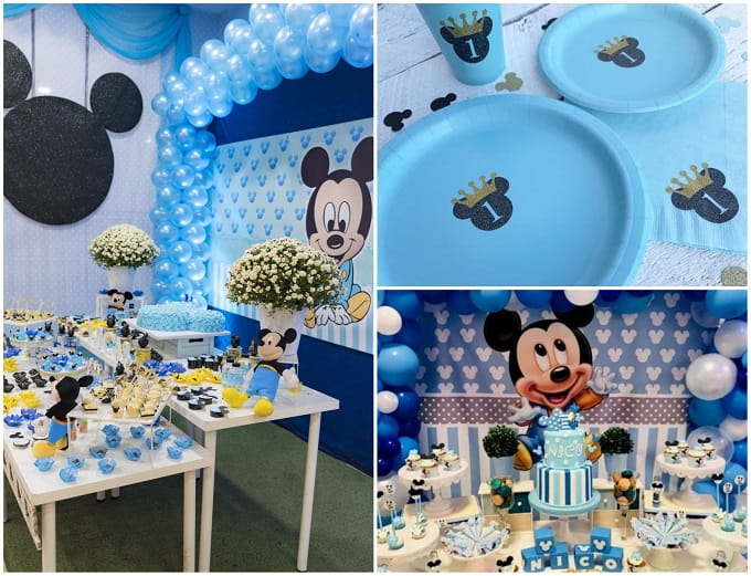 Ideas para cumpleaños Mickey Mouse Bebé 1 año - Como Decorar y Hacer tu  Fiesta