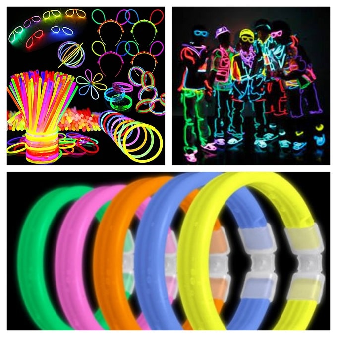 Pulseras Fluorescentes luminiscentes para Fiestas Eventos