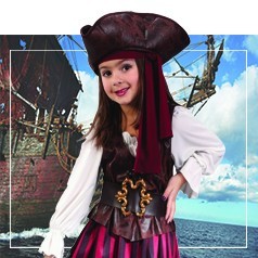 Disfraces de Pirata del Caribe para Niña