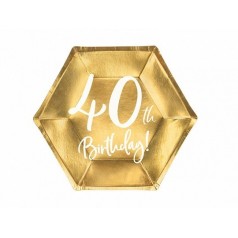 Cumpleaños 40 Dorado