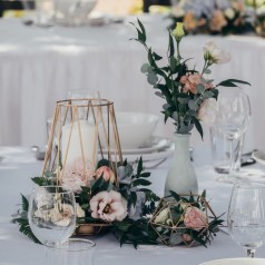 decoraciones de boda modernas, Camino de mesa de ondulación Simple 
